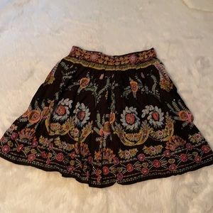 Goodclothes Bohemian Floral Style Patterned Skirt, sz 14